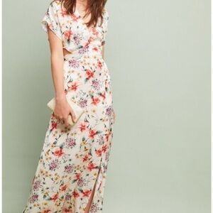 Anthropologie dRA Oleander Blossom Maxi Dress